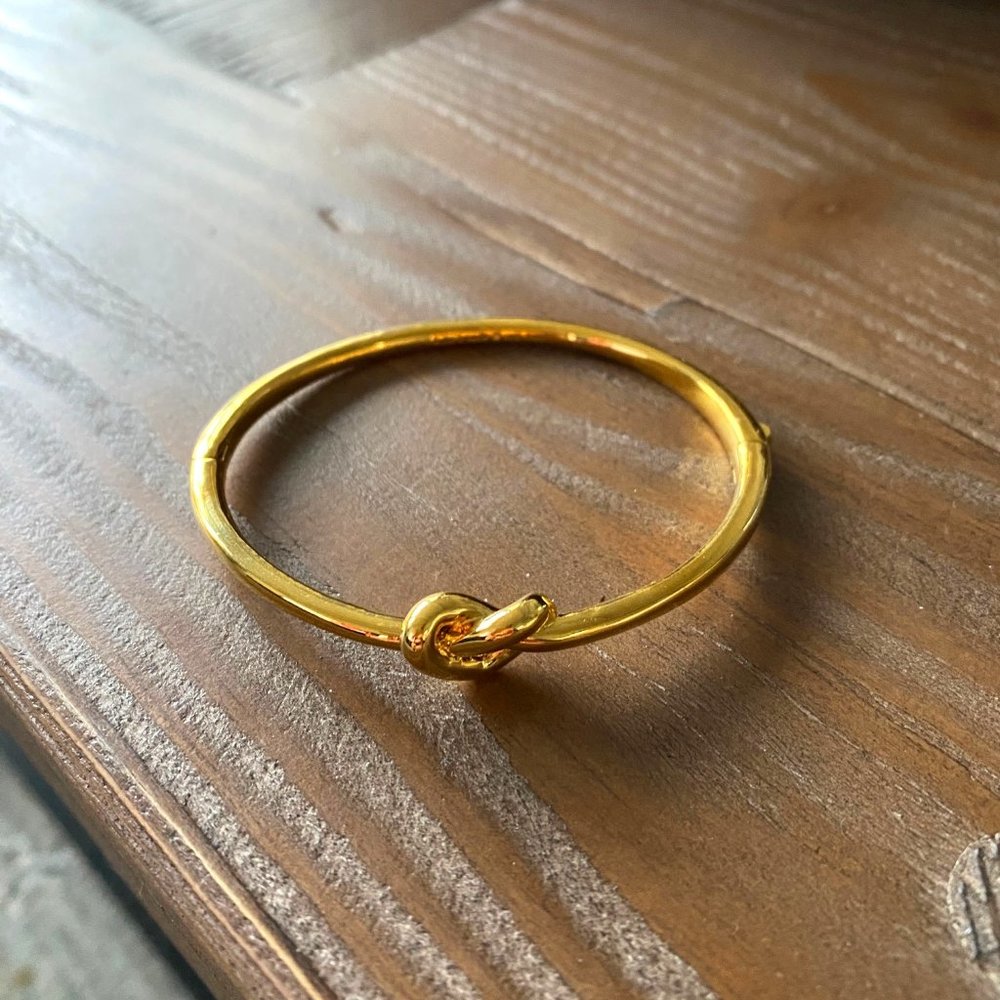 Kate Spade gold knot bangle
